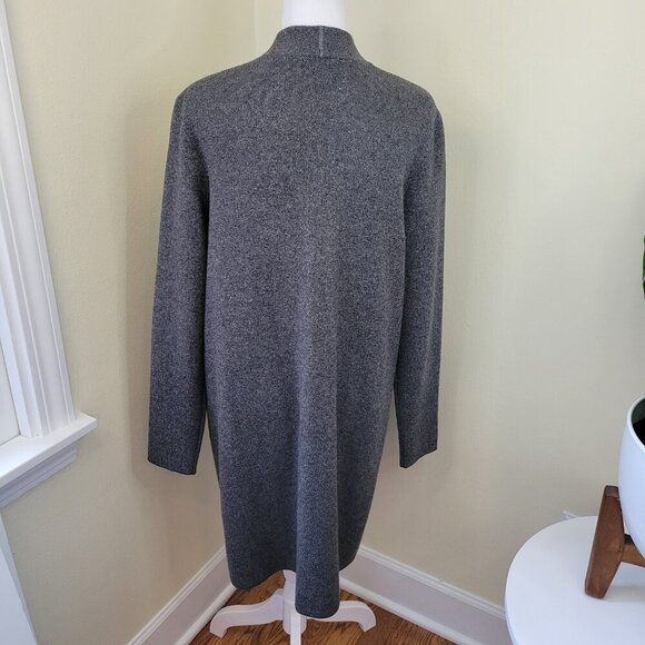 J. Jill Gray Sweater Button Closure Front Pockets Long Cardigan Women's Size S - Picture 7 of 15